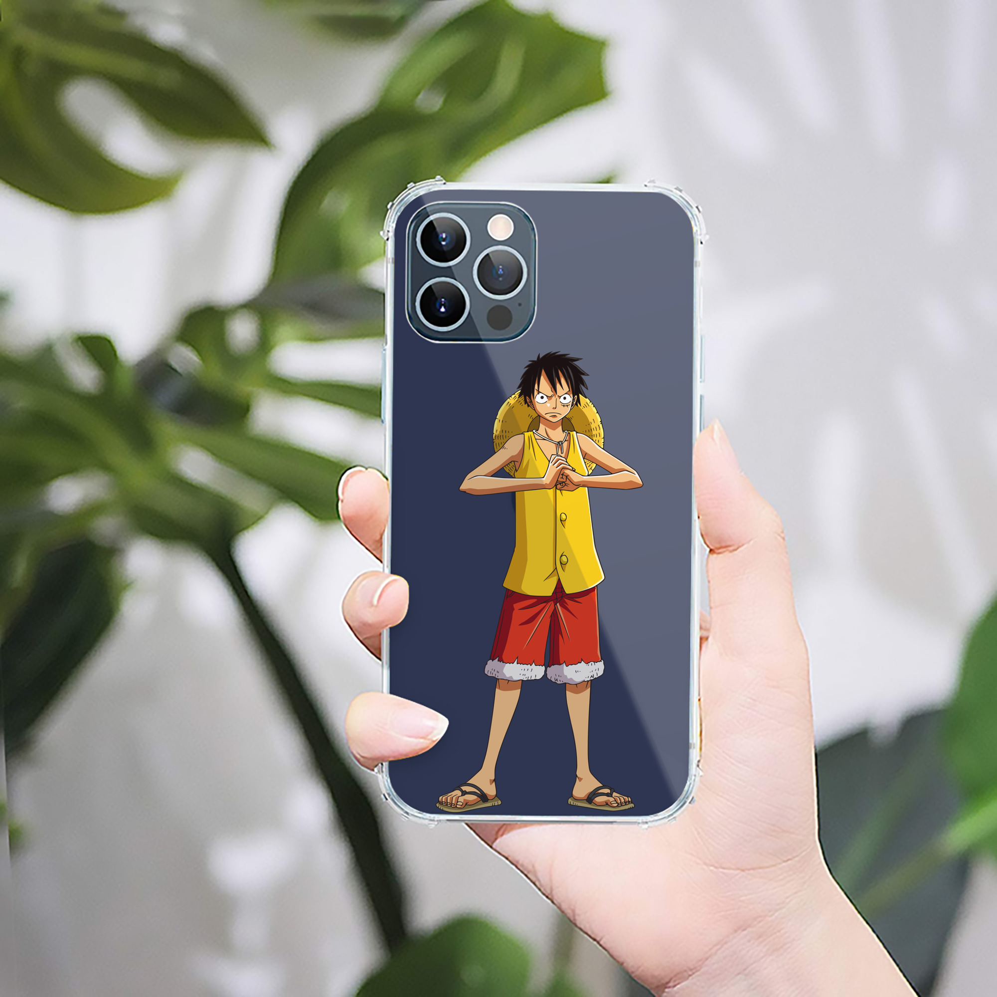 （画像用） ワンピース モンキー・D・ルフィ ONE PIECE Monkey D. Luffy 【iPhone 12シリーズ対応】透明スマホケース（クリアソフトケース）